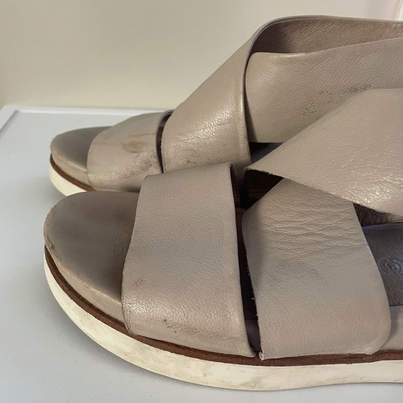 Bussola Potsdam sz 39 platform leather sandals “Pearl” super comfy!!! - Picture 10 of 12